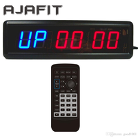 Horloge numérique murale pour entraînement, affichage LED multifonctionnel avec télécommande pour salle de sport commerciale, club de boxe