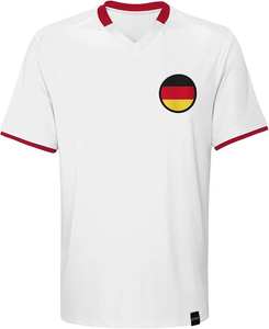 Maillots de football rétro personnalisés en polyester et coton respirant à séchage rapide, imprimés numériquement, anti-bactériens pour les jeux sportifs - Product Image 4