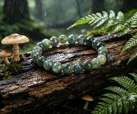 Bracelet de perles baroques d'eau douce aux caractéristiques ethniques, avec un élégant bracelet en forme de lune