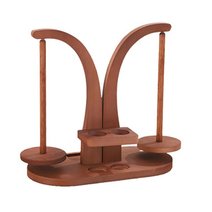 Rouleau à fil à double axe magnétique |   <span class=keywords><strong>Enrouleur</strong></span> <span class=keywords><strong>de</strong></span> fil en bois pour hommes et femmes, pour le crochet, le travail manuel, le tressage, l'artisanat, la maison, l'intérieur - Product Image 1