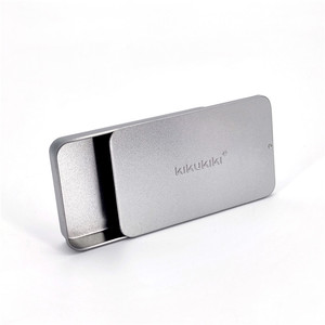 מותאם אישית להשליך שקופיות פח באיכות גבוהה tinplate מרובע הזזה יכול מיני מתכת קטנה קופסת פח - Product Image 1