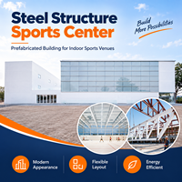 Structure en acier personnalisée GloStar pour centre sportif de badminton, arène intérieure et projet de gymnase