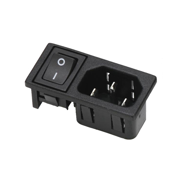 Professional Manufacturer High Quality Power Accessories Ac Power Socket With Rocker Switch