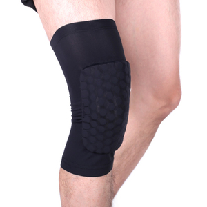 Genouillères de protection anti-collision en nid d'abeille pour le volleyball et le basketball, respirantes, antidérapantes et à compression, vente en gros - Product Image 1