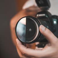 Filtre spécial à double image à effet de parallaxe 77 mm pour objectif d'appareil photo reflex numérique pour photographie et vidéographie