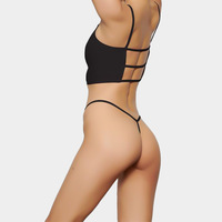 Sous-vêtements en coton pur, string tentant, mini-ceinture fine, culottes en forme de T pour filles