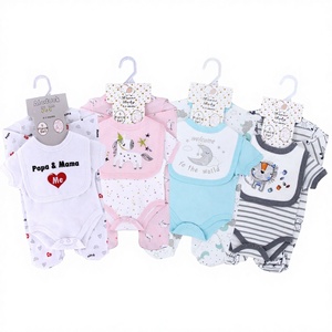 Traje <span class=keywords><strong>de</strong></span> Algodón Puro para Recién Nacidos con Mamelucos para Bebés - Product Image 1