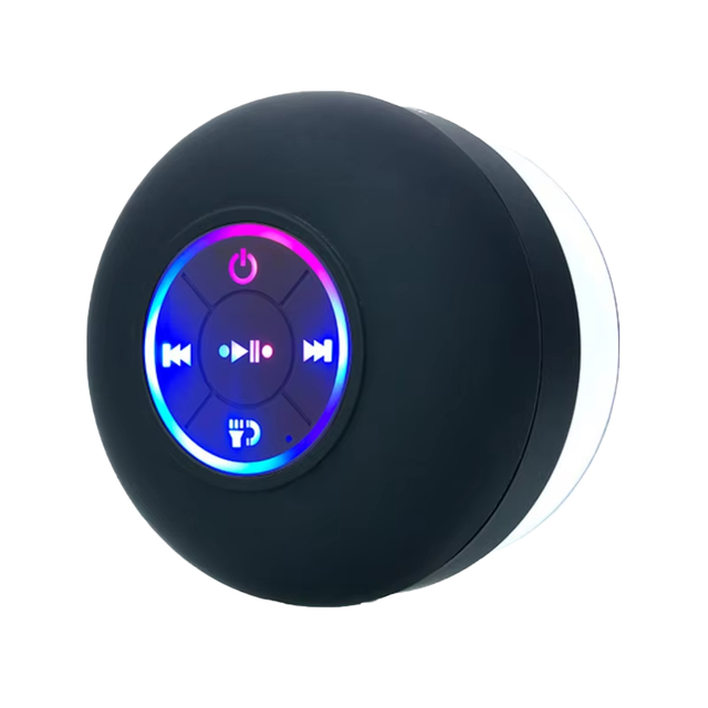 Best Selling Bts07 Led Wireless Speaker Portable Waterproof Suction Cup Mini Shower Speaker