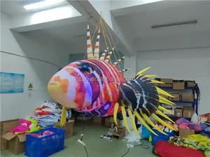 Led Flying Decoration Iluminación <span class=keywords><strong>gigante</strong></span> Peces inflables tropicales con Led para decoración de escenario - Product Image 3