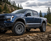 Jantes forgées CNC 6061-T6 Gunmetal 17 18 20 pouces, motif nid d'abeille hexagonal, Beadlock 6x135 6x139.7 pour Ford F250 GMC Sierra, jantes Dually