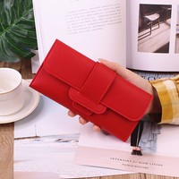 Dompet wanita saku modis dompet kulit PU kecil kustom dompet pendek wanita untuk wanita modis tahan air