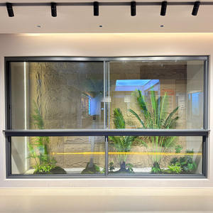 Fenêtre coulissante panoramique en aluminium, insonorisée, pour villa, verrière, avec quincaillerie allemande antivol pour extérieur d'hôtel, vente en gros - Product Image 4