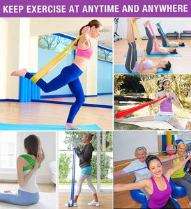 <span class=keywords><strong>Red</strong></span> TPE Strisce Esercizio Terapia della Fascia di Allenamento della Forza Yoga Pilates che allunga le fasce elastiche di resistenza per l'allenamento in palestra a casa - Product Image 6