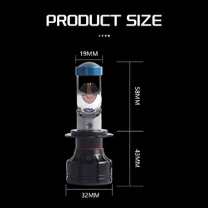 SANVI New P5 Mini LED Projector Lens <b>H4</b> H11 H7 9005 9006 Plug & Play Car Headlights for Honda Chevrolet Corolla Light - Product Image 5