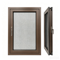 Moustiquaire de fenêtre battante moderne en alliage d'aluminium, pliable, anti-insectes, avec filet en acier inoxydable, ignifuge, pour cuisine extérieure