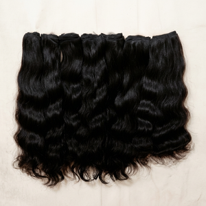 Mejor Precio 2028, Cabello Remy Indio 100% Natural de la Mejor Calidad, 100 Gramos, Doble Trama a Máquina, Proveedor en India - Product Image 1