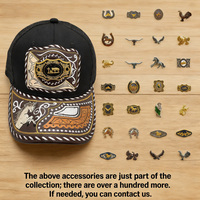 Gorra de Béisbol Unisex con Logo 3D de Metal Estilo Occidental, Estampado en Serigrafía, Cierre a Presión, Moderna, de Mezclilla y Lona, para Pesca y Playa