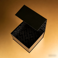 Boîte cadeau magnétique de luxe personnalisée avec logo, détails en relief, pour anniversaire, vente en gros