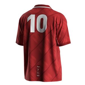 Uniforme de Fútbol Personalizado con Cuello en V, Malla de Secado Rápido, Inserciones que Controlan la Humedad y Detalles Personalizados para Partidos de Liga - Product Image 3