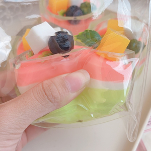 Creative Fruit Bubble Tea Cup-shaped TPR <b>Squishy</b> Toy Sticky Stress Relief Gift for Kids Adults Relax Time Decompression Toys - Product Image 2