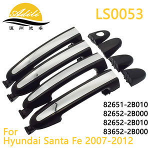 ฝาครอบมือจับประตูอาดิลีสำหรับฮุนได ซานตาเฟ่ 2007-2012 LS0053 สีดำเคลือบเงาพลาสติกโลหะ - Product Image 1