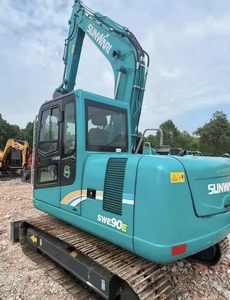 Mini-pelle d'occasion de 9 tonnes bon marché Sunward SEW90E Machines de construction SWE 60 80 90 90E en stock Livraison rapide - Product Image 3