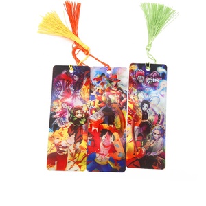 Promotion Gift 3D Lenticular Bookmark With Tassel Anime Cartoon Character