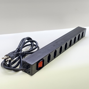 1U 19'' Rackmount 8 Ways Brasil PDU Power Distribution Unit Network Cabinet PDU - Product Image 1