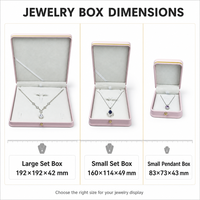 Hochwertige Schmuck-Geschenkbox Fabrik Schmuckbehälter mit Eigenem Logo Ringbox Hochzeitsringbox für Ohrring-Verpackung