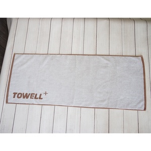 Venta al por <span class=keywords><strong>mayor</strong></span> de algodón terry toalla lisa con logo ejercicio toalla <span class=keywords><strong>centro</strong></span> de fitness uso - Product Image 3