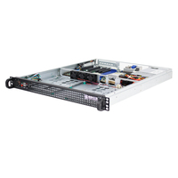 Châssis de serveur 1U Top1U550, profondeur 550 mm, pour cartes mères 12x10,5 pouces ou moins, 4 disques durs mécaniques 3,5 pouces, alimentation 1U