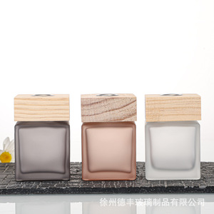 100ml Square Crystal Glass Aromatherapy <b>Diffuser</b> <b>Bottle</b> Frosted Deodorant Home Fragrance Ornament In Stock - Product Image 1