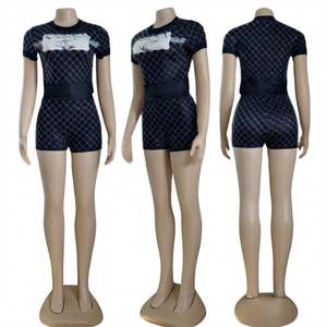 Short Sets Designer Coats Matching Sets Man Jacket <strong>European</strong> and American Women <strong>Clothing</strong> Famous <strong>Brand</strong> Two Piece Summer Hip Hop - Product Image 3