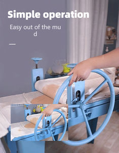 Presse à argile à double arbre en acier inoxydable poterie bar école équipement domestique <span class=keywords><strong>rouleau</strong></span> de dalle de <span class=keywords><strong>pose</strong></span> d'argile en céramique - Product Image 2