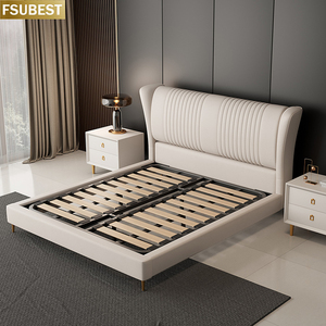 Cama de Lujo Contemporánea U-Best, Tapizada, Tamaño Queen, Doble, King, Madera, Muebles de Madera para Dormitorio, Lit Cama Yatak Letti - Product Image 4