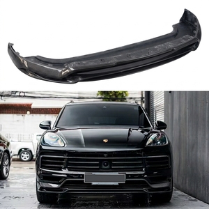 Homies Porsch <span class=keywords><strong>Cayenne</strong></span> SUV Coupé 9Y0 2018+<span class=keywords><strong>2022</strong></span> Spoiler avant en fibre de carbone style T, kit carrosserie pour pare-chocs avant - Product Image 1