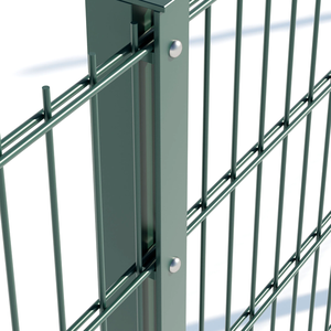 Valla de Alambre Doble para el Mercado Europeo 868/656, Construcción de Hierro Ecológica, 10 pies de Altura para Uso en Obras de Construcción, Modelado 3D - Product Image 3