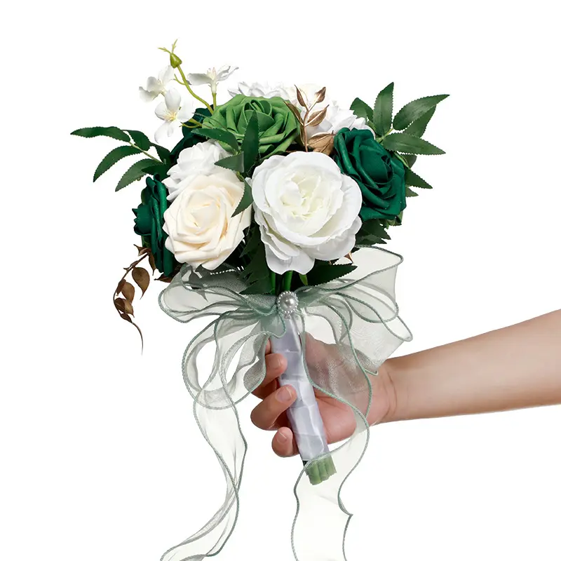 सिमुलेशन फूल दुल्हन फूल पकड़े हुए यूरोपीय शैली शादी यात्रा फोटोग्राफी प्रॉप्स शादी की सजावट निर्माता