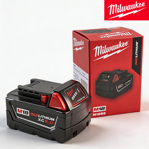 Paquete de Baterías de Litio <span class=keywords><strong>Milwaukee</strong></span> M18B5 <span class=keywords><strong>M18</strong></span> REDLITHIUM XC5.0 de 18 V y 5.0 Ah con Indicador de Energía LED, <span class=keywords><strong>Batería</strong></span> para Herramientas Eléctricas Inalámbricas - Product Image 6