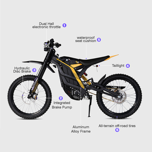 79 xe đạp Chim Ưng PRO 72V 35Ah 10000W 90 km/h 120km mạnh mẽ Xe máy điện đầy đủ hệ thống treo off road điện xe đạp bụi bẩn - Product Image 4