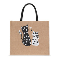 1 Pc VOESETO Valentijn Verpleegster Coquette Strikpatroon Verzending Grote Gepersonaliseerde Canvas Mode Strandtas Monogram Vrouwen