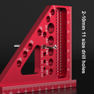 Zimmermannswinkel 3D-Mehrwinkel-Messlineal aus Aluminiumlegierung, Winkelmesser für Holzarbeiten und Zeichnungen - Product Image 5