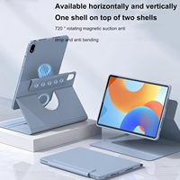 Housse et étui pour tablette compatibles avec iPad Pro 11, clavier Bluetooth à séparation magnétique rotatif, AIR 6/5 10.9, rotation à 720 degrés