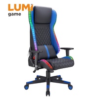 Chaise de jeu Razer CH09-7 RGB, grande et confortable, en cuir PVC, ergonomique, inclinable, chaise d'ordinateur PC avec éclairage LED pour configuration de joueur