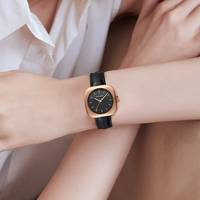 PABRIK JAM TANGAN HANNAH MARTIN OEM ODM Jam Tangan Quartz Wanita Logo Kustom Tahan Air 3 Bar Rose Gold Mesin Jepang Jam Tangan Wanita