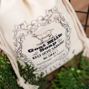Sacs à cordon en tissu de coton écologiques personnalisés, logo imprimé sur mesure pour l'emballage des fruits et des aliments, utilisation dans l'industrie alimentaire - Product Image 3