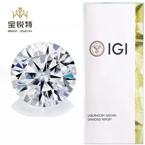 Real Cvd Loose Diamond 0.01-2 Carat DEF/GH VVS2 IGI Lab Diamond Cvd Hpht Diamonds For Sale