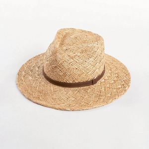 Handmade Spring <b>Summer</b> Fashion Ribbon <b>Decoration</b> Outdoor Jazz Sunshade Panama Bao Straw Hat - Product Image 1