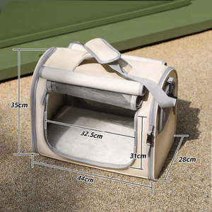 Grande spazio comodo tapparelle per animali domestici traspirante stoffa per bambola borsa a tracolla cerniera per gatti che vanno a borsetta - Product Image 2