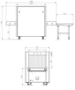 Equipamento portátil da inspeção do transporte do varredor público da bagagem do tráfego X Ray com detecção inteligente e sensibilidade alta - Product Image 5